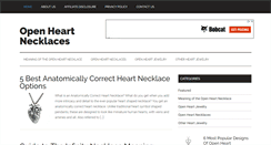 Desktop Screenshot of openheartnecklaces.com